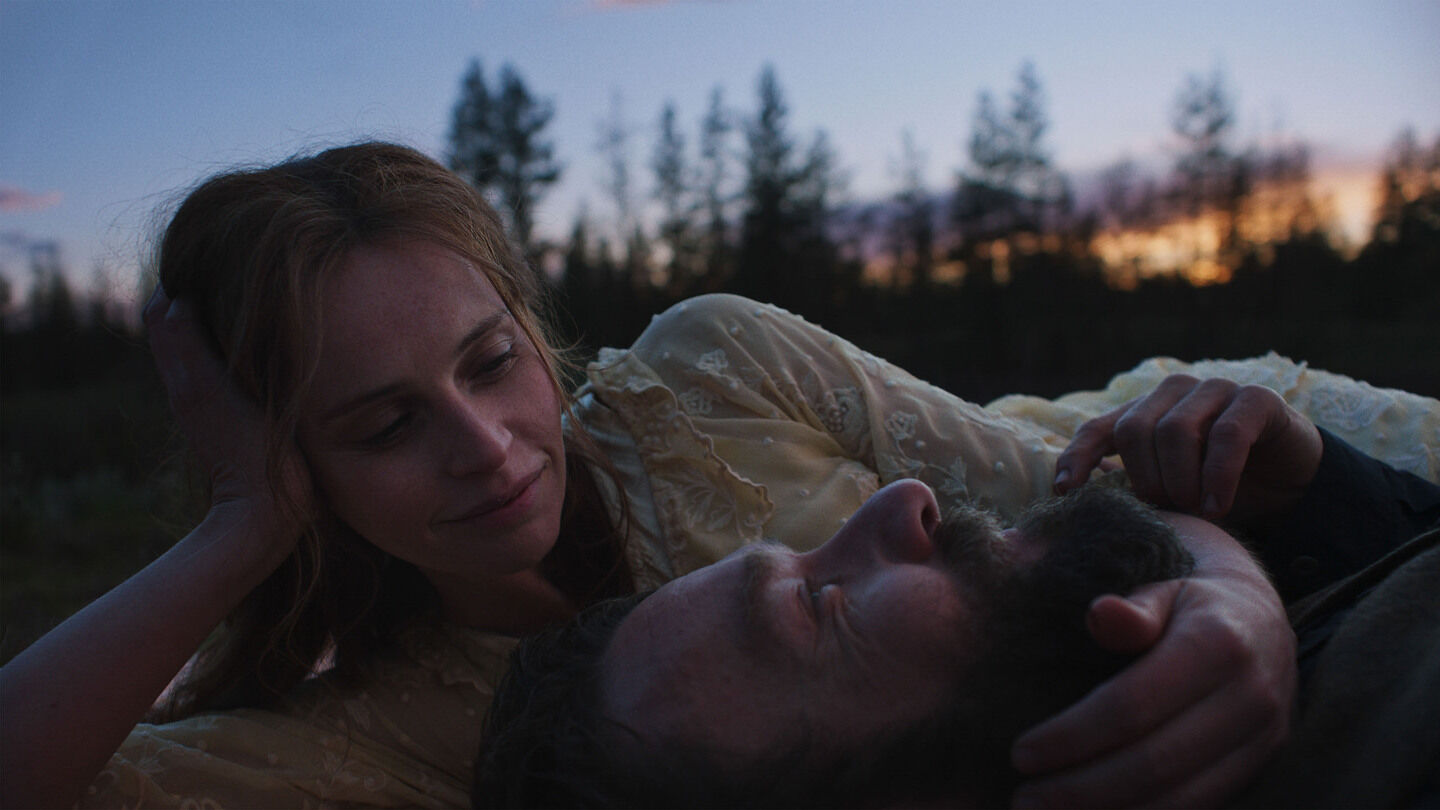 Joel Edgerton and Felicity Jones in Train Dreams, edited by Parker Laramie
